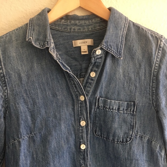 J. Crew denim shirt dress - Picture 3 of 6